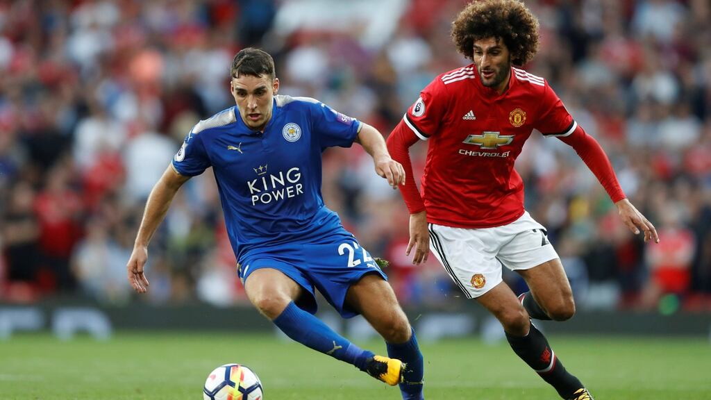 Marouane Fellaini could feature for Manchester United against Liverpool at Old Trafford after recovering from a knee injury. Photograph: Carl Recine/Action Images via Reuters