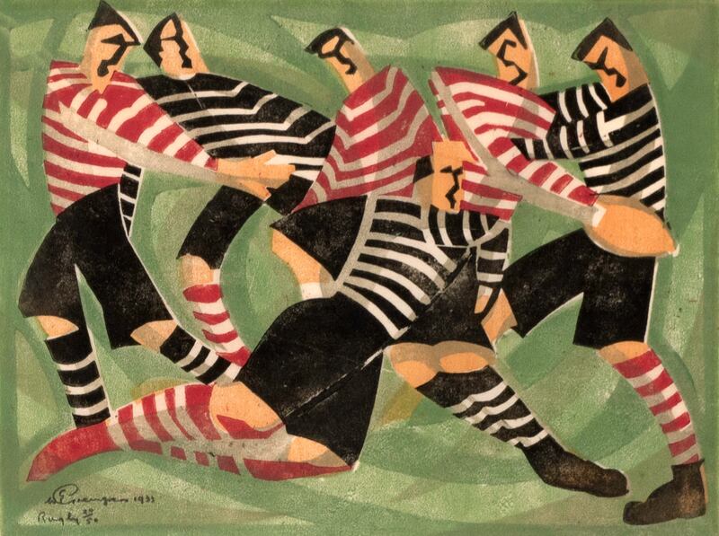 Rugby 1933 by William Greengrass (€3,000- 5,000) Whyte’s.