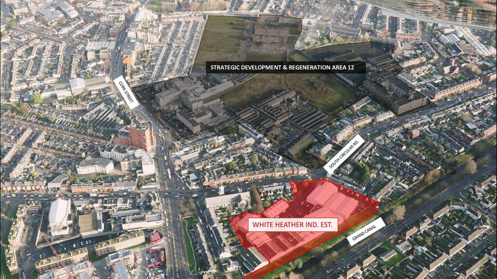 The site in Dublin 8 is within 1km of St James’s Hospital and the new National Children’s Hospital, and close to bus and Luas corridors