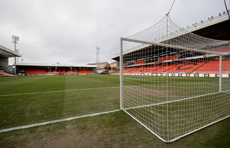 The real-life Tannadice Park, home of Dundee United. Photograph: Steve Welsh/PA