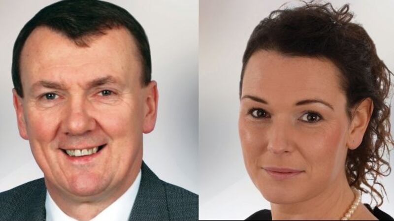 Cllr John Sheahan told Cllr Aoife Thornton she should ‘dye the hair blonde’ before allowing the issue of roads to be discussed at Kerry County Council on Monday. Photographs: Fine Gael website.