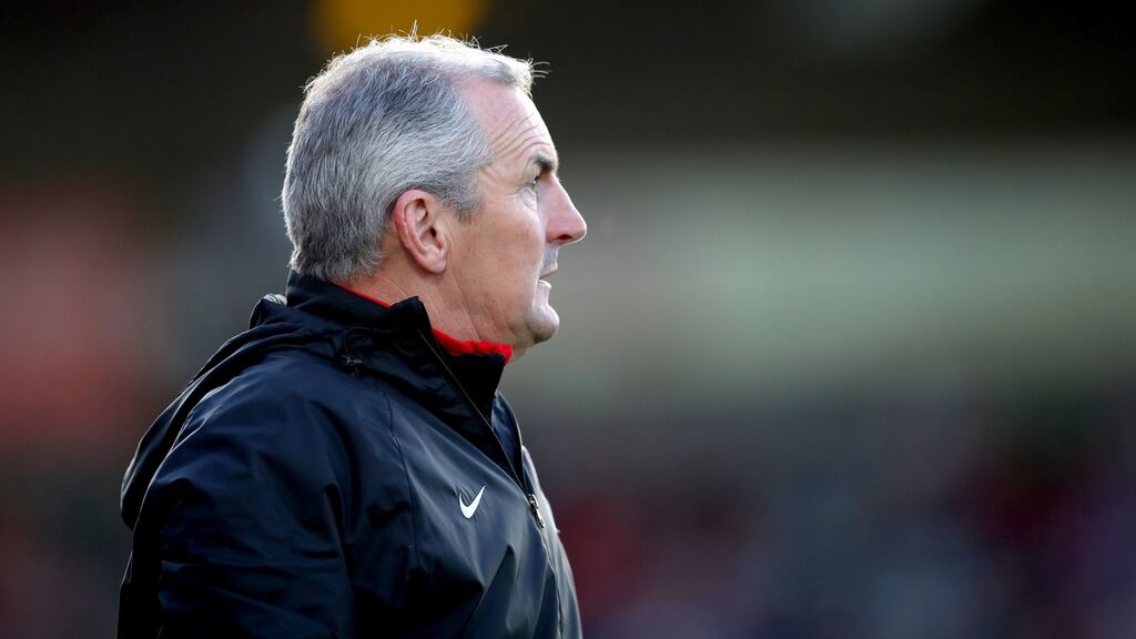 John Caulfield: will welcome return of Steven Beattie for the away tie against Levadia Tallinn. Photograph: James Crombie/Inpho