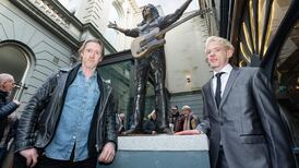 Statue of Rory Gallagher unveiled in Belfast to honour musician’s connection to the city
