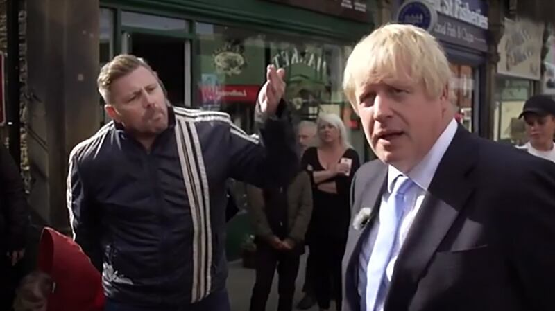 The member of the public spoke with a strong Irish accent