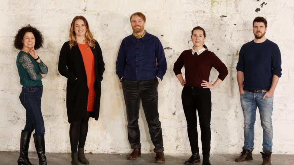Food: (left to right) Mary Farrell, Rachel Flynn, David Love Cameron, Hilary O’Hagan-Brennan and Robbie Krawczyk. Photograph: Alan Betson