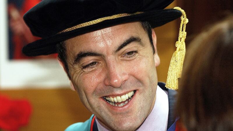 James Nesbitt in 2003, when he was conferred with an honorary doctorate by University of Ulster. He is now the university’s chancellor.