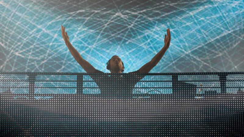 Calvin Harris headlines the main stage at Oxegen on Saturday night. Photograph: Patrick O’Leary