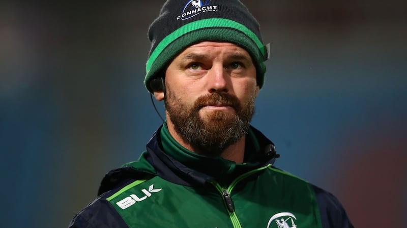 Connacht’s backs coach Nigel Carolan: “We have an extremely vocal support and we rely on that. We want to put on a spectacle for them.” Photograph: James Crombie/Inpho
