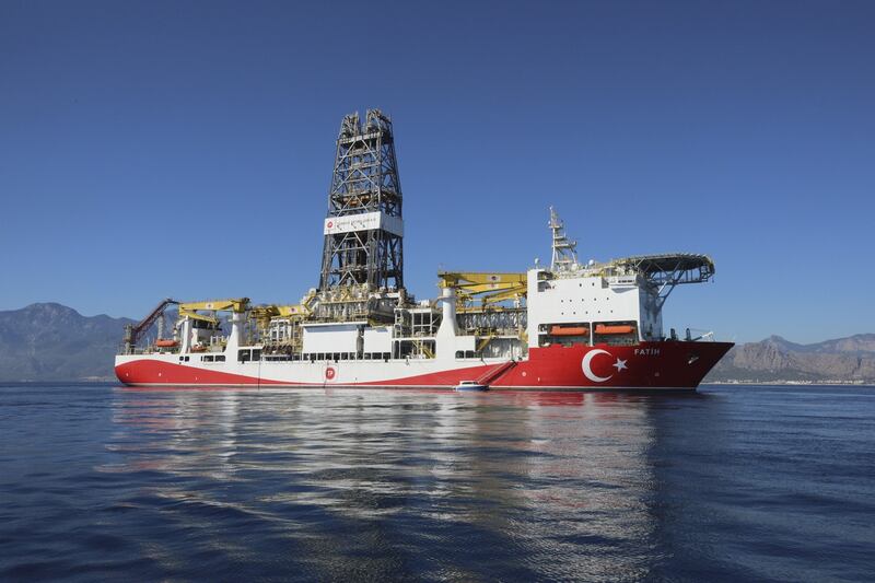 Fatih is Turkey’s first drilling vessel and was built in 2011. Photograph: Celal Gunes/Anadolu Agency/Getty