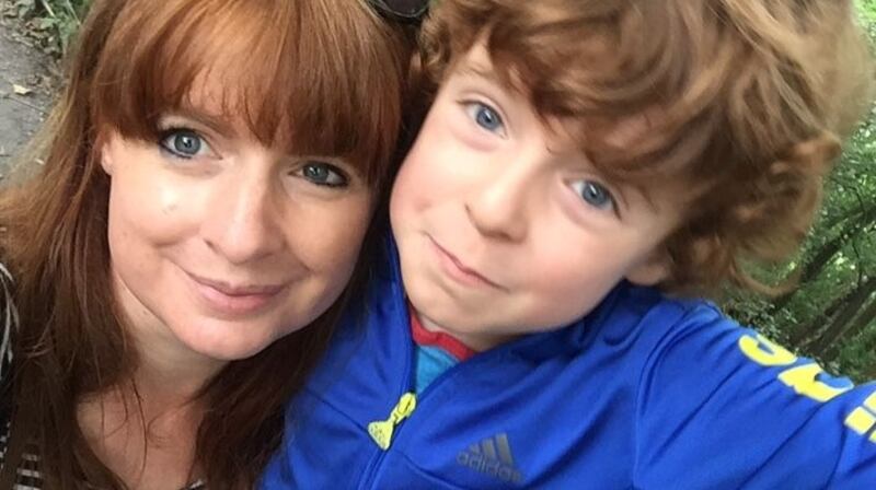 Anna Hodson and her son Lucas (6)
