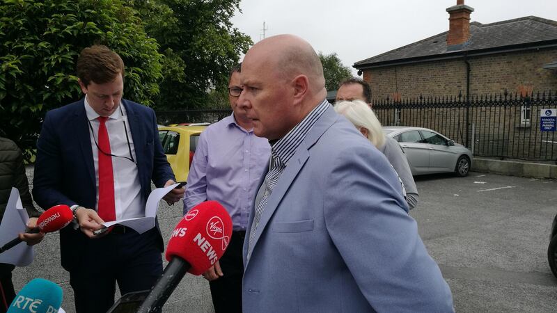 Austin Stack (L) alleged three separate Garda investigations have been carried out in an “uncooperative, disingenuous and disgraceful manner”. Photograph: Aidan Crawley