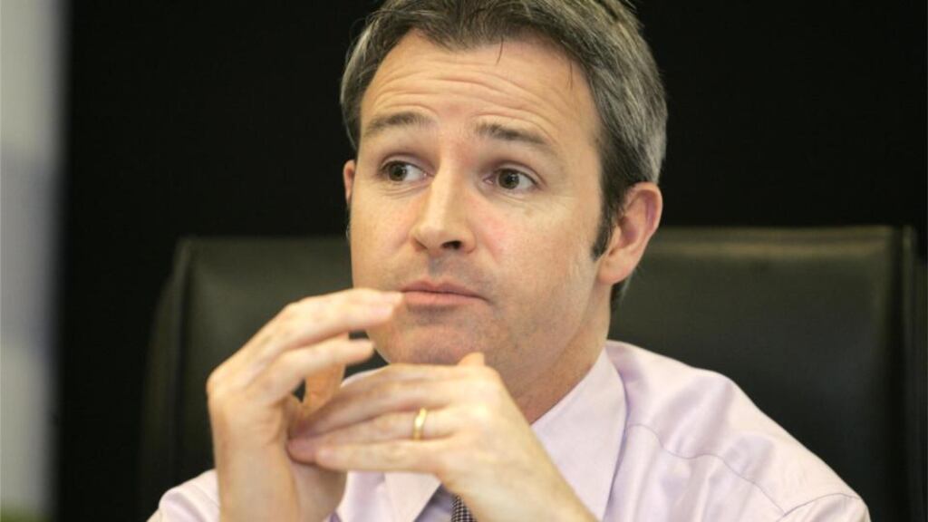 Andrew Langford, group chief executive, said that the insurer was significantly influenced by weather and an increase in claims frequency across the Irish car insurance market in the first six months of the year. Photographer: Dara Mac Dónaill / THE IRISH TIMES