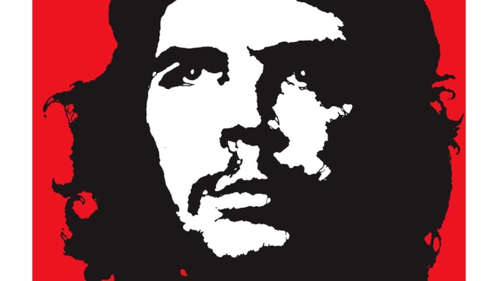 Che Guevara: printed on T-shirts, badges and posters, Viva Che shone out from student protests in Paris, anti-war protests on US campuses and peace marches in Northern Ireland. Photograph courtesy Jim Fitzpatrick