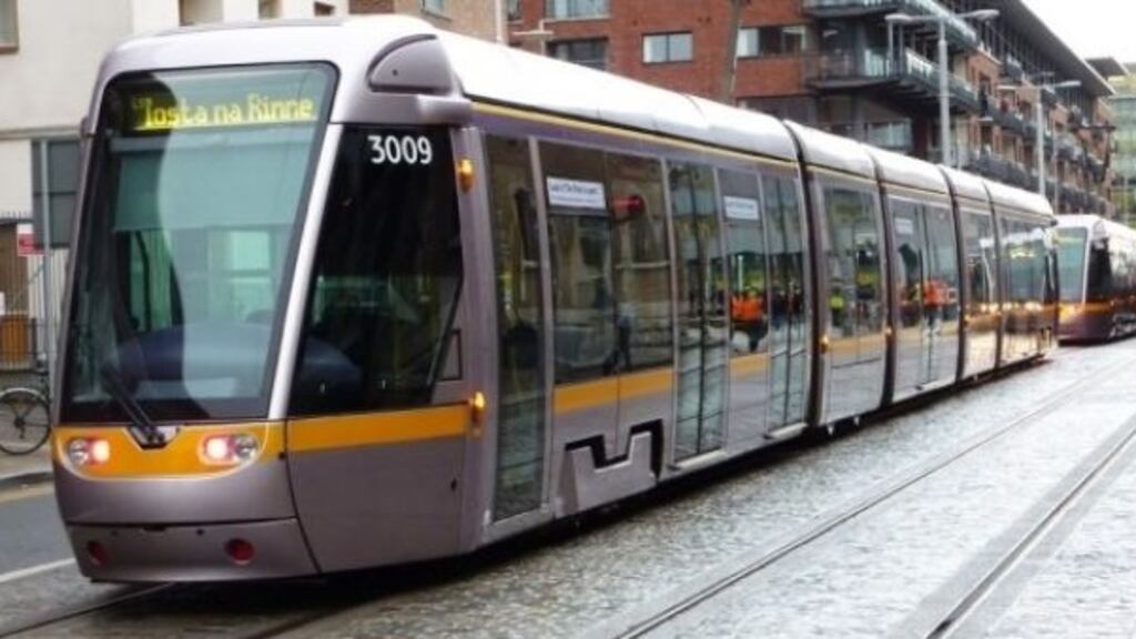 Luas Customer Care has said trams are only operating between Tallaght/Saggart and Blackhorse on the red line