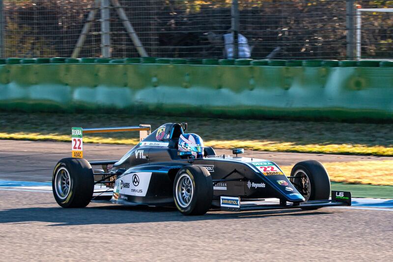 Alex Dunne competing in a race in Germany.