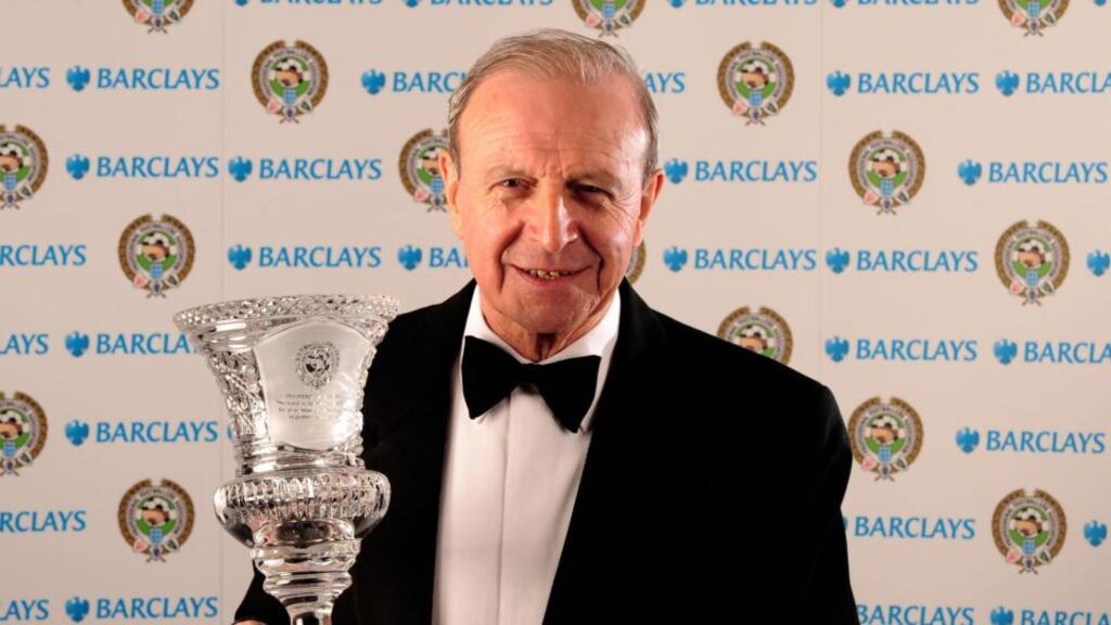 Jimmy Armfield with his Special Merit Award 2008. Former England captain Armfield has died at the age of 82, former club Blackpool have announced. Photo: PA/PA Wire