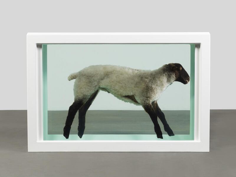 Damien Hirst, Away from the Flock, 1994. Photographed by Prudence Cuming Associates © Damien Hirst and Science Ltd. All rights reserved, DACS 2021