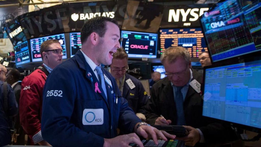 Traders on the floor of the New York Stock Exchange have an edge; but it’s very difficult for individual investors to make predictions on GDP that are not already embedded into stock prices. Photograph: Reuters