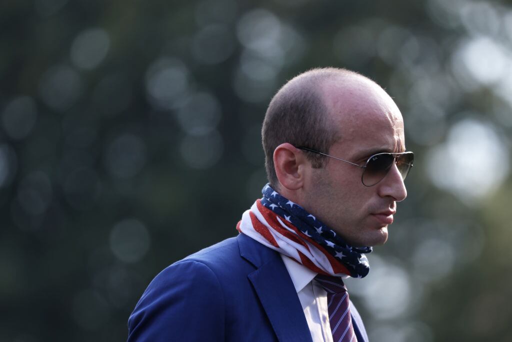Stephen Miller (pictured), once one of the former US president’s most senior aides, and Brian Jack, his former director of political affairs at the White House, were part of a large group of Trump’s officials and allies who were subpoenaed by the grand jury this week. Photograph: Alex Wong/Getty Images