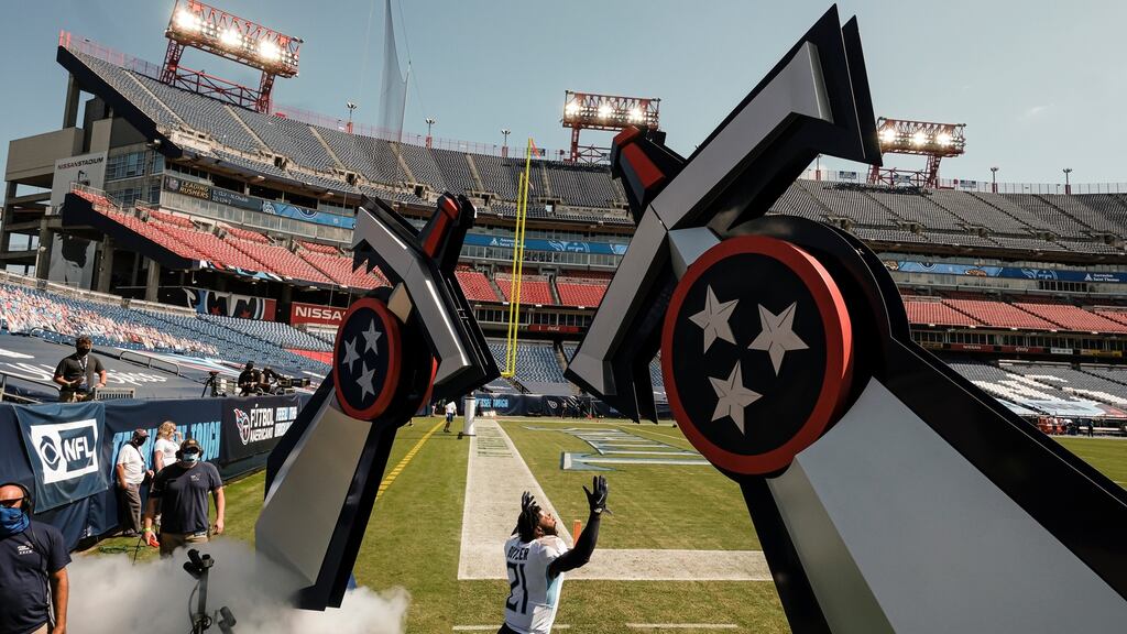 Tennessee Titans’ games against the Pittsburgh Steelers that was set to be played on Sunday in Nashville will be rescheduled. Photograph: Rick Musacchio/EPA