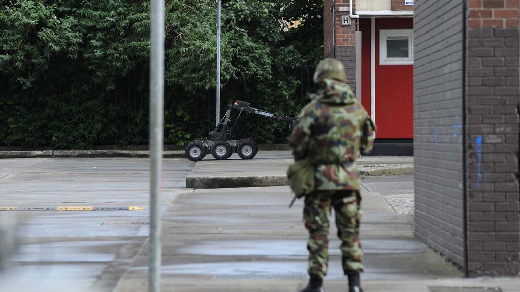 File photograph of a remote controlled robot belonging to the Army Bomb Disposal Unit. Photograph: Aidan Crawley/The Irish Times