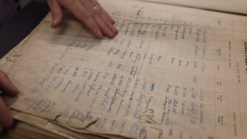 The detail in some of the files is striking, including inspectors’ reports commenting on the abilities and prospects of various tenants and their families. Photograph: Bryan O’Brien
