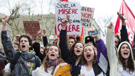Thousands protest across France against labour reforms