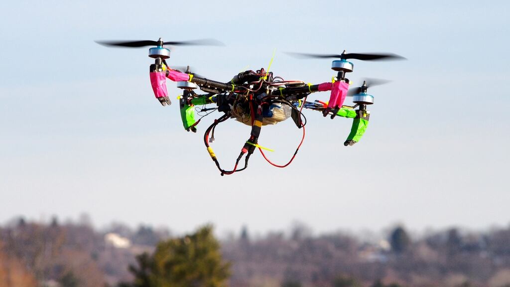 In Ireland, all drones weighing over 1kg will need to be registered with the Irish Aviation Authority. Photograph: Robert MacPherson/AFP/Getty Images
