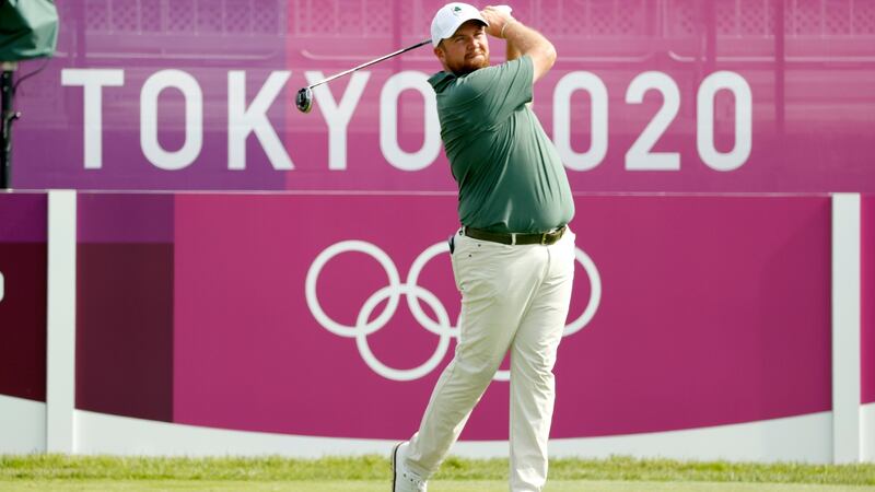 Shane Lowry is alongside McIlroy at seven under. Photo: Michael Reynolds/EPA