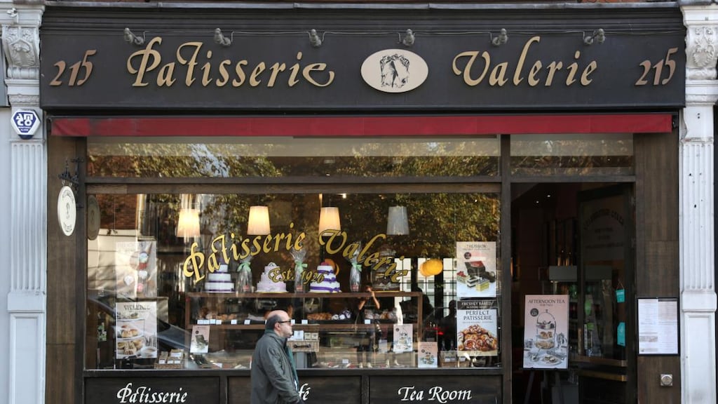 A man walks past a branch of Patisserie Valerie in London, Britain, in October 2018. File photograph: Simon Dawson/Reuters