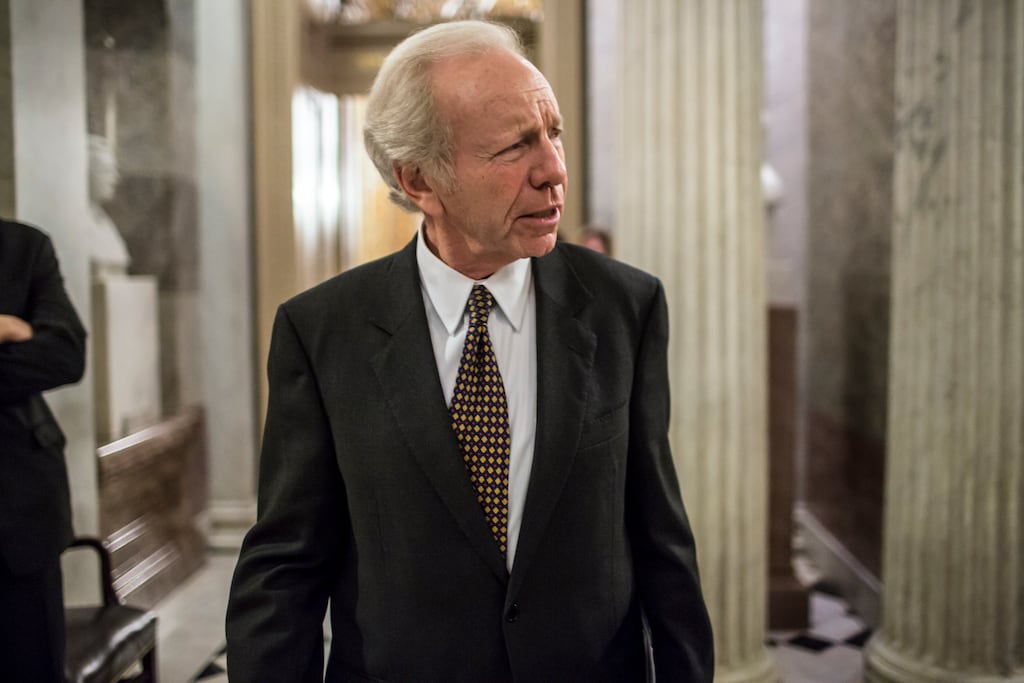 Former US senator Joe Lieberman has died. Photograph: Brendan Hoffman/The New York Times
