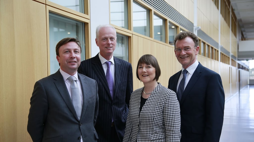 Gordon Dunne, far left, has already stepped away from his duties at the Mater hospital in Dublin. An interim chief executive, Alan Sharp, has been appointed. File photograph: Nick Bradshaw