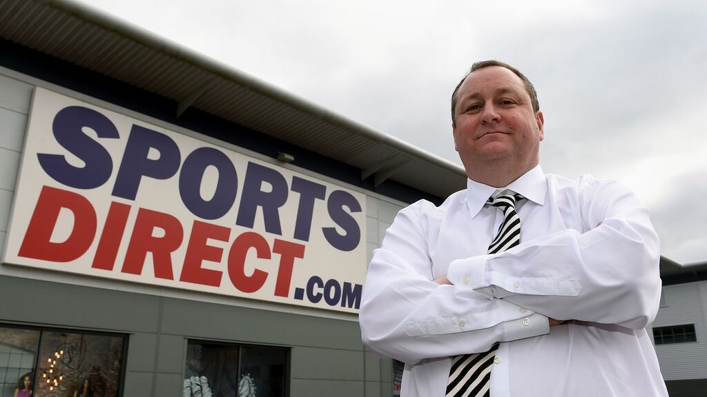 Owner of Sports Direct and Newcastle United, Mike Ashley, who is involved in a high court case in London. Photograph: Joe Giddens/PA