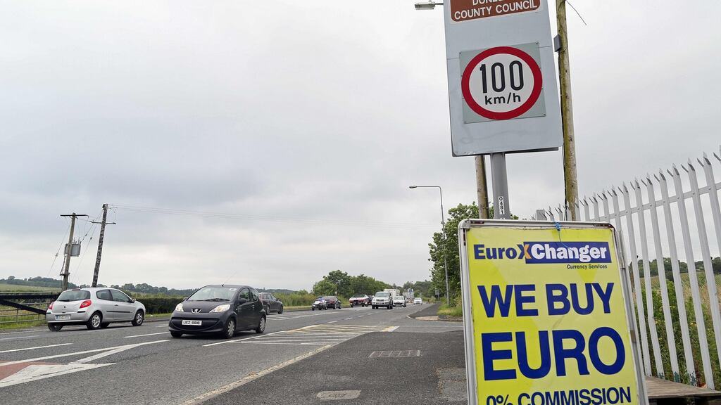 The Border between the Republic and Northern Ireland, in Co Donegal. File photograph: Paul Faith/AFP/Getty Images
