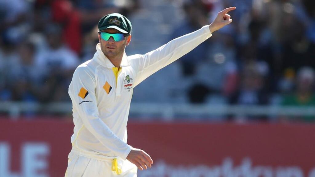 Australia’s Michael Clarke sets the field during the third day of the third test match against South Africa. Photograph: Shaun Roy/Reuters