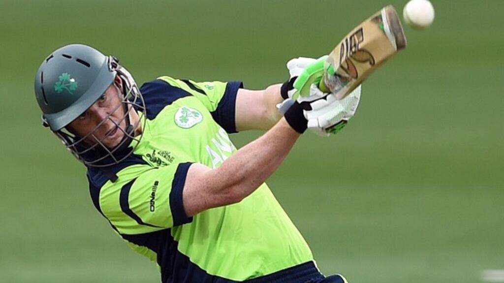Kevin O’Brien helped steer Ireland to a draw on the final day against Zimbabwe A in Harare. Photograph: Getty