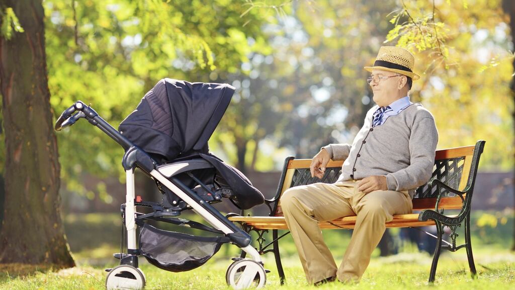 Research found that patterns of work and care in parents are reproduced in grandparents, with grandfathers more likely to be involved in tasks like playing with or transporting grandchildren, whereas grandmothers tend to take on the repetitive tasks such as bathing and changing