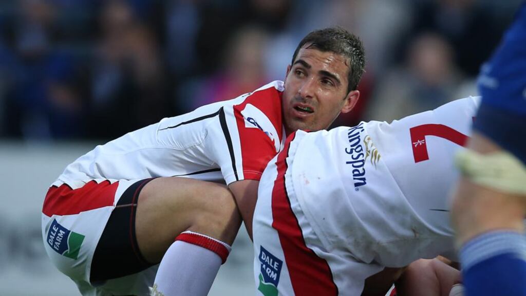 Ulster’s Ruan Pienaar: his huge influence as an experienced international, a kicker and a physical scrumhalf has been particularly missed by Ulster. Photo: Billy Stickland/Inpho