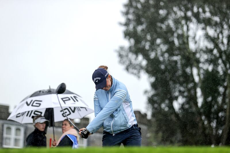 Moa Folke of Sweden had a remarkable round of 62 – an eagle, nine birdies and a lone bogey – which moved her two shots clear at the KPMG Women's Irish Open. Photograph: Laszlo Geczo/Inpho