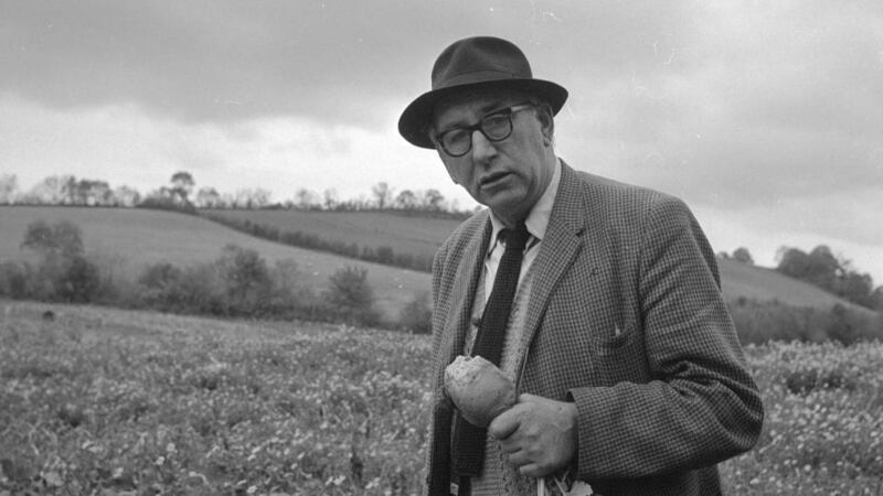 Patrick Kavanagh: buried at St Mary’s, Inniskeen, Co Monaghan. Photograph courtesy of the Wiltshire Collection, National Library of Ireland