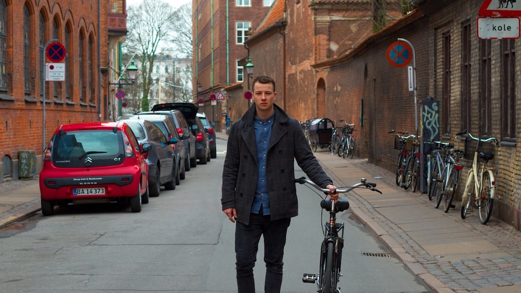 Cúán Greene in Copenhagen, where he works as a chef at Noma restaurant. Photograph:  Peter Walsh
