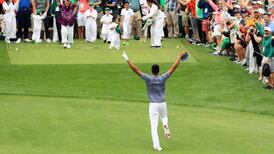 Tony Finau ‘optimistic’ after celebratory hole-in-one injury