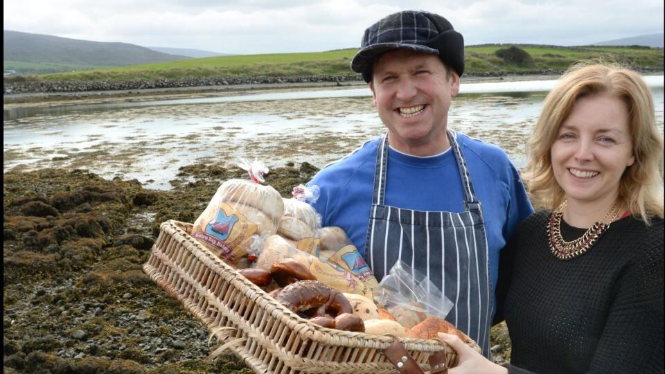 Carl Fahy of Galway Bay Bagels with his wife Martina at the Flaggy Shore, New Quay. Photograph: Brenda Fitzsimons