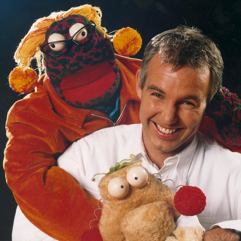 Ray D’Arcy with Zig and Zag in the 1990s