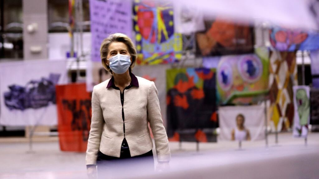 European Commission president Ursula von der Leyen. Photograph: Olivier Hoslet