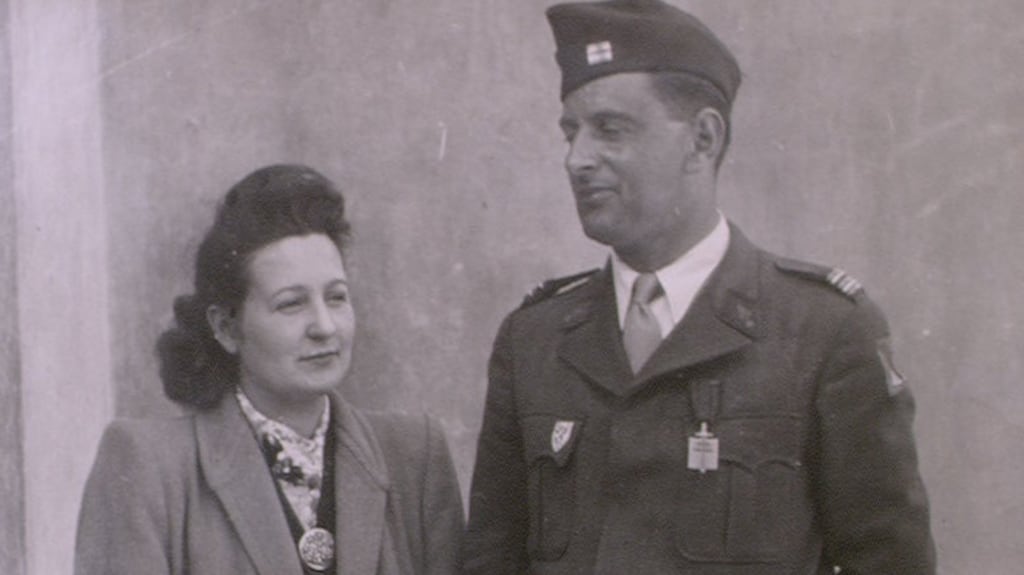 Cécile Rol-Tanguy in an undated photo with her husband, Henri, a resistance fighter for whom she acted as a clandestine liaison officer. Photograph: Daniel Giry/Sygma, via Getty Images