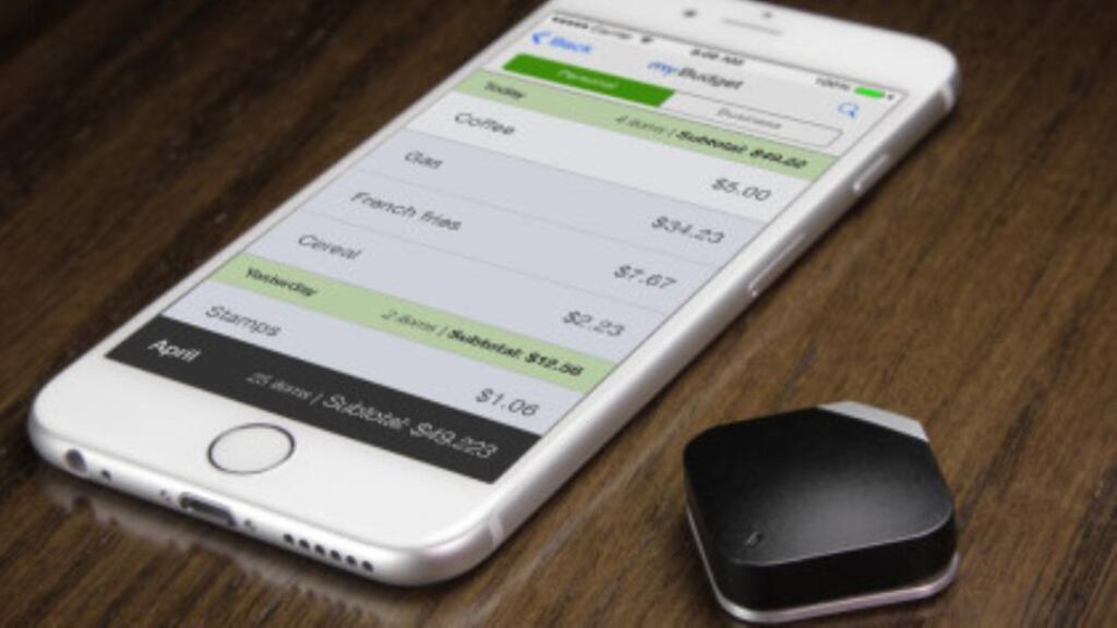 Myle Tap: not only will it save your musings for later reference, it can also launch applications on your smartphone without you ever having to touch it