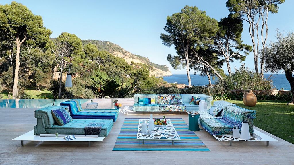 The new Mah Jong outdoor collection from Roche Bobois