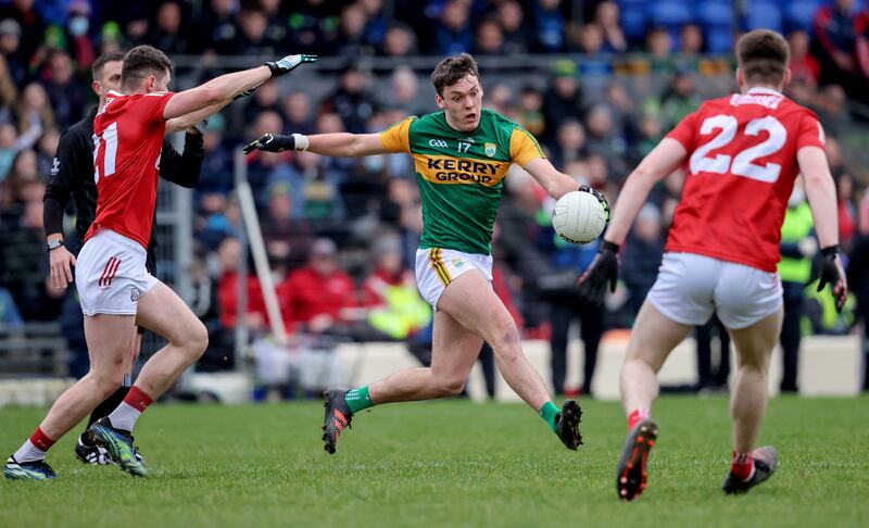 Kerry's David Clifford in the McGrath Cup Final in Fitzgerald Stadium, Killarney. Photograph: Bryan Keane/Inpho