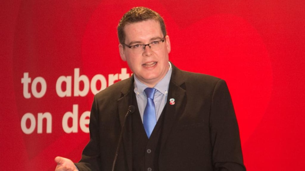 John McGuirk: Save the 8th’s communications director claimed most recent Together for Yes donations had breached campaign legislation. Photograph: Gareth Chaney/Collins